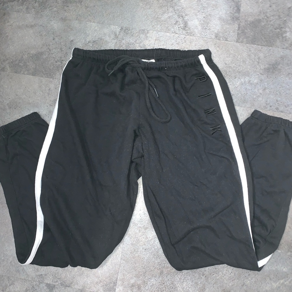 🔵Black & white (VS PINK) Sweatpant Joggers